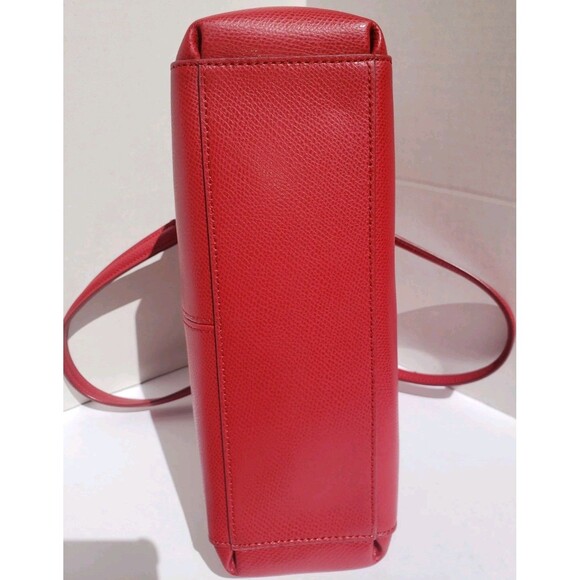 Coach Mini Christie Carryall Red Pebbled Purse Crossbody HandBag Satchel EUC - Picture 7 of 16